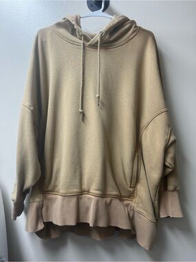 Free People Movement Sprint To The Finish Hoodie Sz Small Oversized Sweatshirt